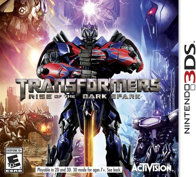 Transformers: Rise of the Dark Spark box art for Nintendo 3DS