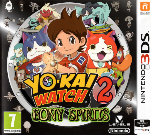 Yokai Watch 2: Bony Spirits box art for Nintendo 3DS