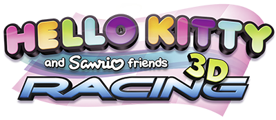 Hello Kitty and Sanrio Friends 3D Racing logo for Nintendo 3DS