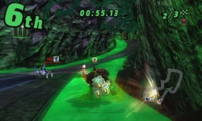 Ben 10: Galactic Racing screenshot 3 for Nintendo 3DS