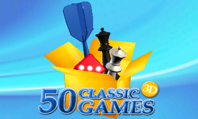 50 Classic Games 3D title screen for Nintendo 3DS