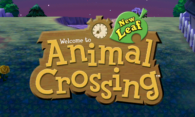 Animal Crossing: New Leaf title screen for Nintendo 3DS