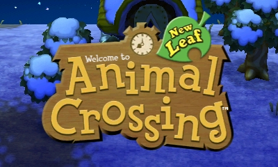 Animal Crossing: New Leaf Welcome Amiibo title screen for Nintendo 3DS