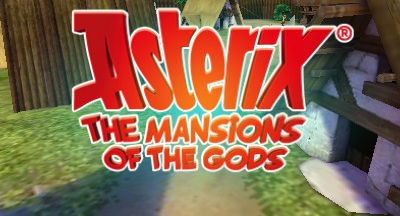 Asterix The Mansions of the Gods title screen for Nintendo 3DS