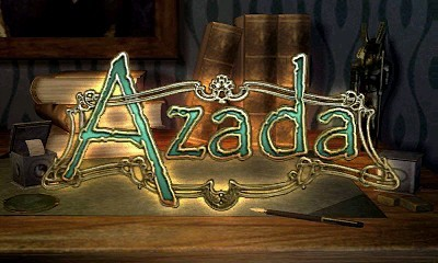 Azada title screen for Nintendo 3DS