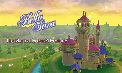 Bella Sara: The Magical Horse Adventures title screen for Nintendo 3DS