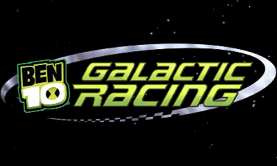 Ben 10: Galactic Racing title screen for Nintendo 3DS