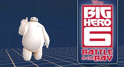 Big Hero 6: Battle In The Bay title screen for Nintendo 3DS