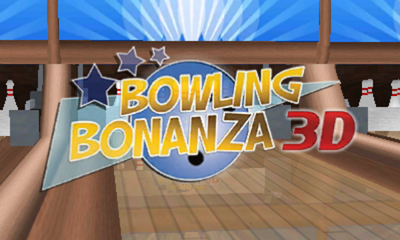 Bowling Bonanza 3D title screen for Nintendo 3DS