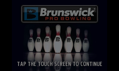 Brunswick Pro Bowling title screen for Nintendo 3DS