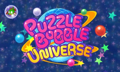 Bust-a-Move Universe title screen for Nintendo 3DS