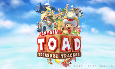 Captain Toad: Treasure Tracker title screen for Nintendo 3DS