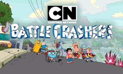 Cartoon Network Battle Crashers title screen for Nintendo 3DS