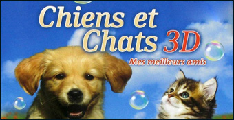 Cats & Dogs 3D - Pets At Play title screen for Nintendo 3DS