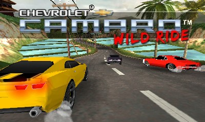 Chevrolet Camaro Wild Ride 3D title screen for Nintendo 3DS