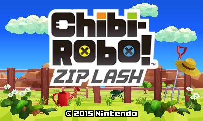 Chibi-Robo Zip Lash title screen for Nintendo 3DS
