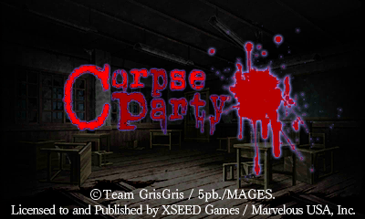 Corpse Party title screen for Nintendo 3DS