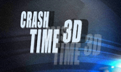 Crash Time 3D title screen for Nintendo 3DS