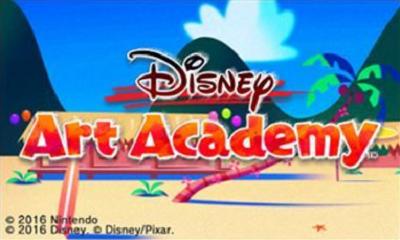 Disney Art Academy title screen for Nintendo 3DS