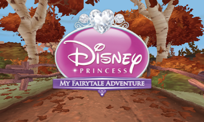Disney Princess: My Fairytale Adventure title screen for Nintendo 3DS