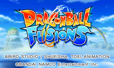 Dragon Ball Fusions title screen for Nintendo 3DS