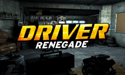 Driver Renegade 3D title screen for Nintendo 3DS