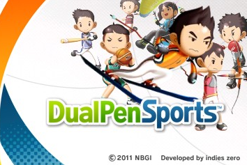 DualPenSports title screen for Nintendo 3DS