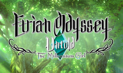 Etrian Odyssey Untold: The Millennium Girl [Soundtrack Bundle] title screen for Nintendo 3DS