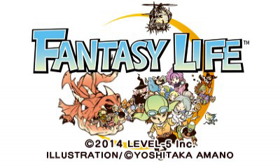 Fantasy Life title screen for Nintendo 3DS