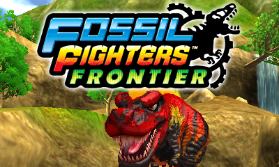 Fossil Fighters Frontier title screen for Nintendo 3DS