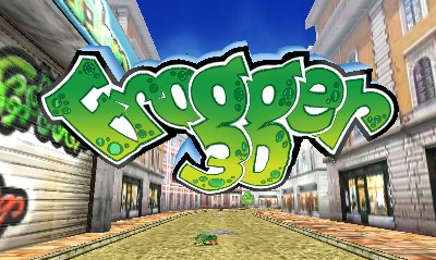 Frogger 3D title screen for Nintendo 3DS