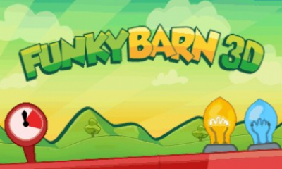 Funky Barn 3D title screen for Nintendo 3DS