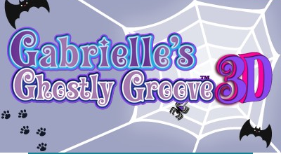 Gabrielle's Ghostly Groove 3D title screen for Nintendo 3DS