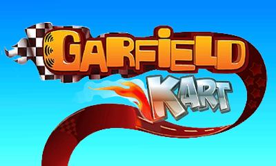 Garfield Kart title screen for Nintendo 3DS