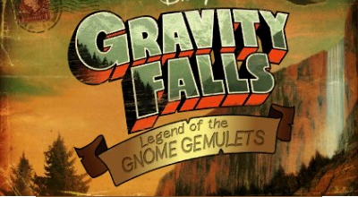 Gravity Falls: Legend of the Gnome Gemulets title screen for Nintendo 3DS