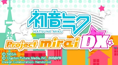 Hatsune Miku: Project Mirai DX title screen for Nintendo 3DS