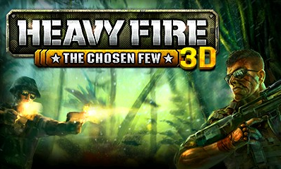 Heavy Fire: The Chosen Few title screen for Nintendo 3DS