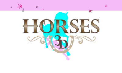 Horses 3D title screen for Nintendo 3DS