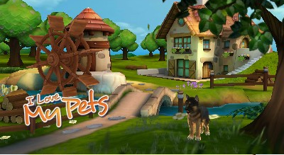I Love My Pets title screen for Nintendo 3DS
