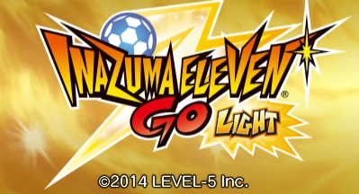 Inazuma Eleven GO: Light title screen for Nintendo 3DS