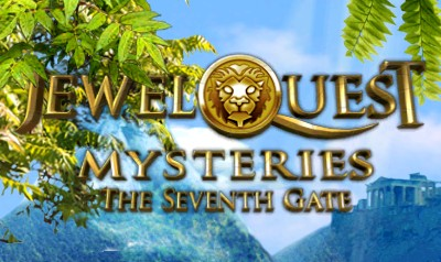 Jewel Quest Mysteries 3 - The Seventh Gate title screen for Nintendo 3DS