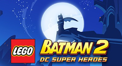 LEGO Batman 2 DC Super Heroes title screen for Nintendo 3DS