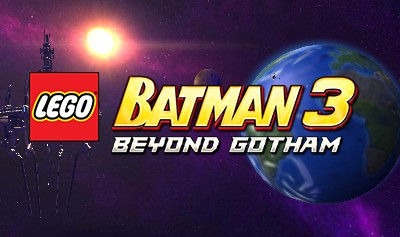 LEGO Batman 3: Beyond Gotham title screen for Nintendo 3DS
