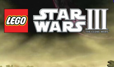 LEGO Star Wars III: The Clone Wars [Not for Resale] title screen for Nintendo 3DS