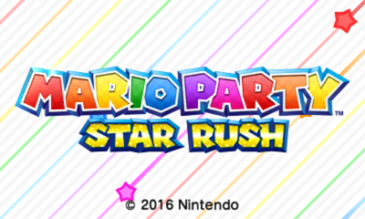 Mario Party Star Rush title screen for Nintendo 3DS