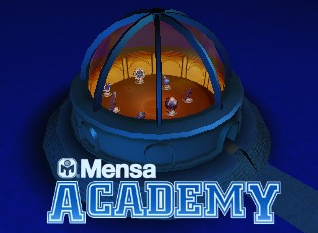 Mensa Academy title screen for Nintendo 3DS