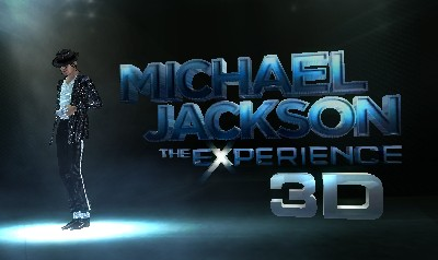 Michael Jackson: The Experience 3D title screen for Nintendo 3DS