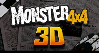 Monster 4x4 3D title screen for Nintendo 3DS