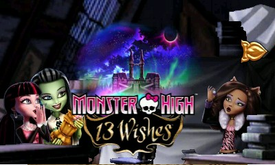 Monster High: 13 Wishes title screen for Nintendo 3DS