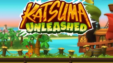 Moshi Monsters: Katsuma Unleashed title screen for Nintendo 3DS